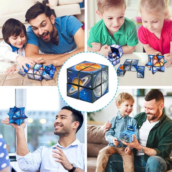 2-in-1 Magic Cube Set - Infinity Star Magic Cube - Puzzle - Bright Sky ...