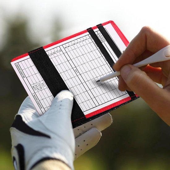 Golf Scorecard Houder - PU Lederen Golf Score Boek met Potlood - Perfect voor Golfer van Merkloos — afbeelding 2