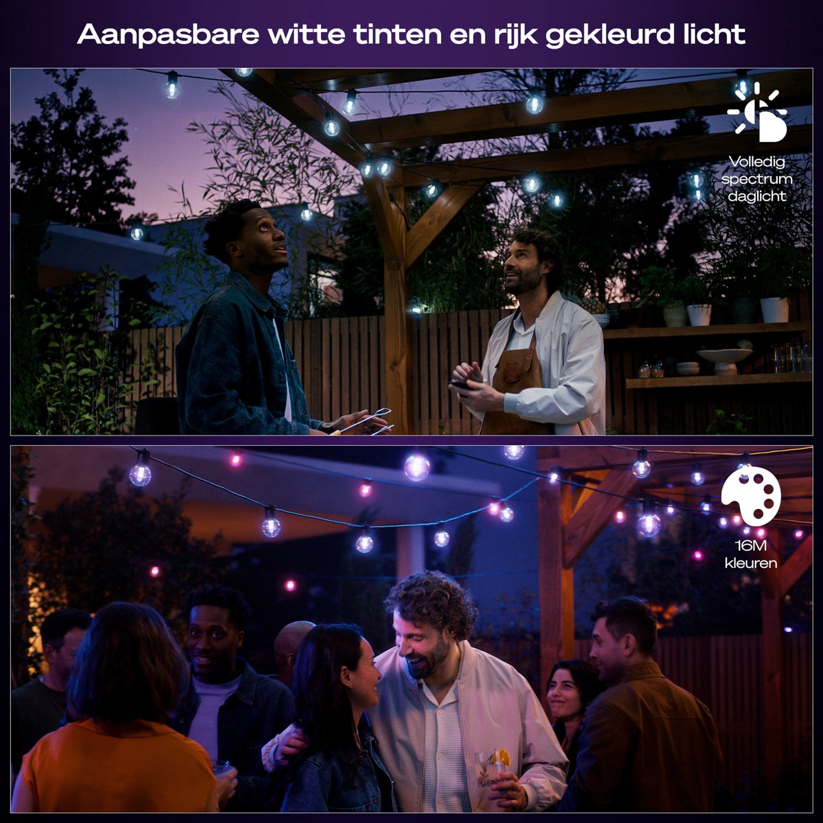Philips Hue Festavia outdoor lichtsnoer met globe-lampen – 7 meter – 10 lampen — afbeelding 3