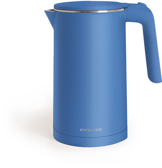 CREATE - 1 L elektrische waterkoker met temperatuurregeling - 1000W - Blauw - KETTLE STUDIO PRO