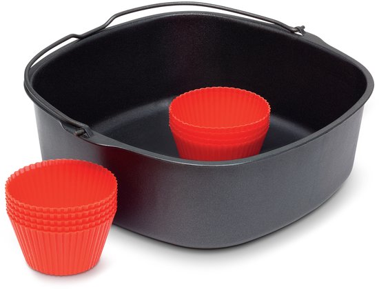 Philips Ovenschaal & Bakblik Airfryer Accessoire - HD9945/01 - Geschikt voor Philips - Bakaccessoire met 7 muffinvormen