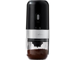 Koffiebonen Maler - Elektrische koffiemolen - koffiemolen met één druk op de knop - voor kamperen keuken reizen - zwart