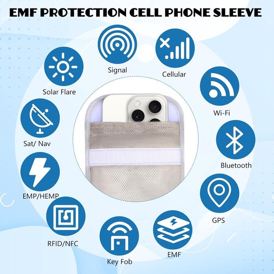 Anti-stralingspleister, 6 st. Ronde EMF Heat Absorber Stralingsbeschermingssticker voor Mobiele Telefoonlaptop (Zilver Anti-stralingspleister, 6 st. Ronde EMF Heat Absorber Stralingsbeschermingssticker voor Mobiele Telefoonlaptop (Zilver