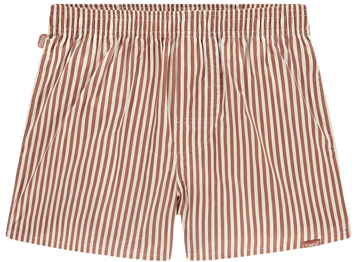 Pockies heren wijde boxershort striped rood