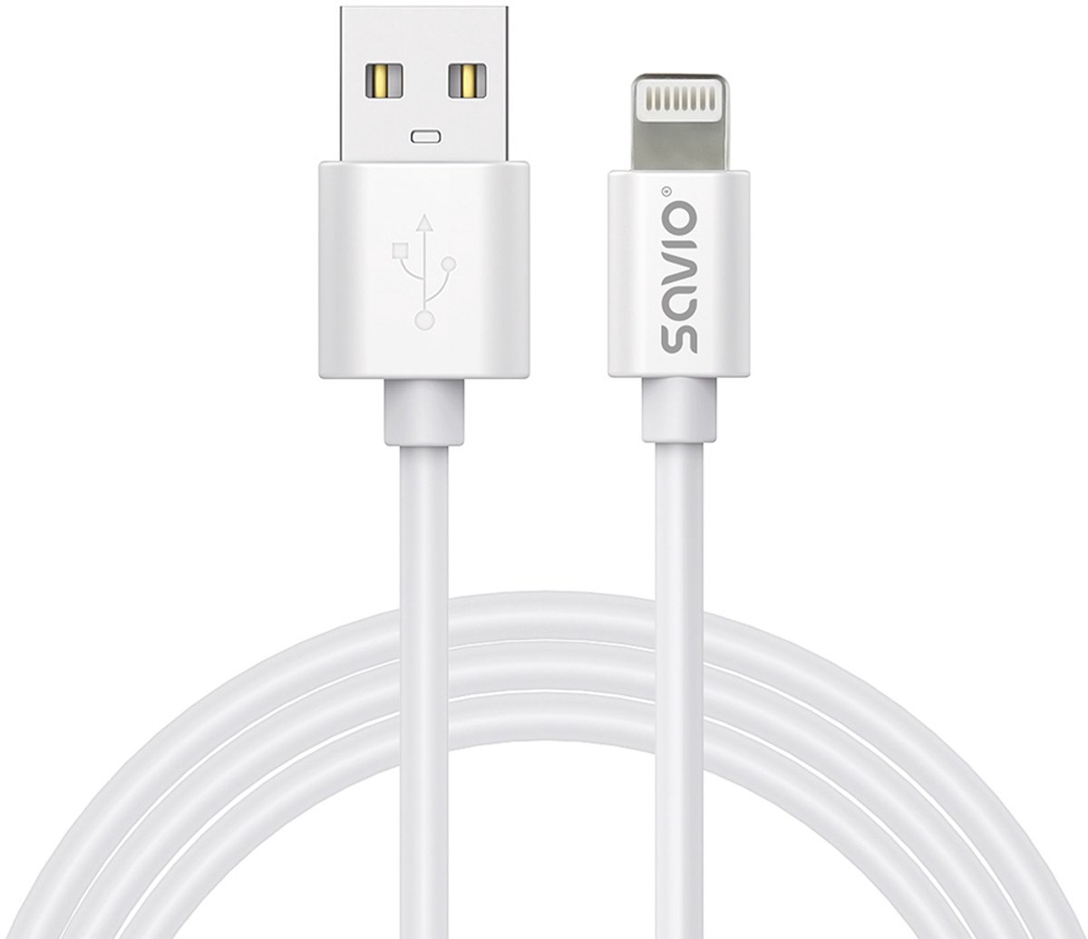 Savio CL-192 USB-kabel USB 2.0 1 m USB A Wit