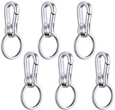Clips De Fixation Rapide Pour Camping Randonnée 30 Pièces Mousquetons En S à Double Ressort - Porte-clés Noir Pour Randonnée, Camping, Voyage