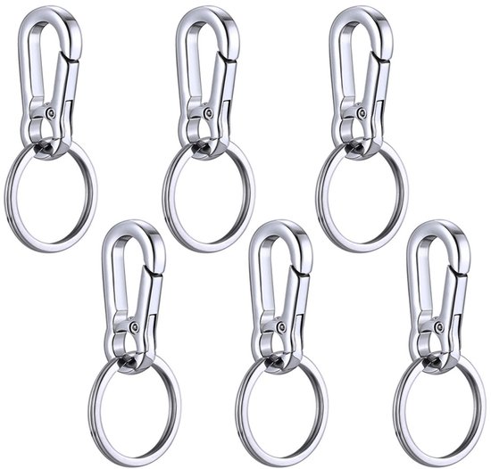 S-vormige karabijnhaak, roestvrij staal, mini-aluminiumlegering karabijnhaak, S-vorm, metalen gesp, dubbele karabijnhaak, voor outdoor-activiteiten, kamperen, wandelen, reizen