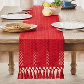 FRKOKRFA Vlies tafelloper bordeaux, 25 m x 30 cm decoratieve tafelband, tafeldecoratie tafelloper rol voor verjaardagen, bruiloften, doopfeesten communie en andere feesten