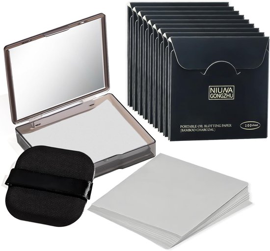 Foto: 1000 stks olie blotting vellen voor gezicht olie blotting papers schone en clear olie absorberende vellen grijs 1000 
