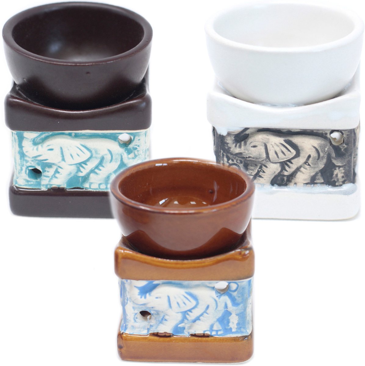 Klassieke Olifant Oliebranders - 3 stuks