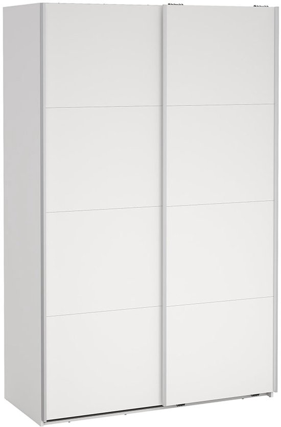 Armoire portes coulissantes Bergamo 2 portes 140x220cm blanc.