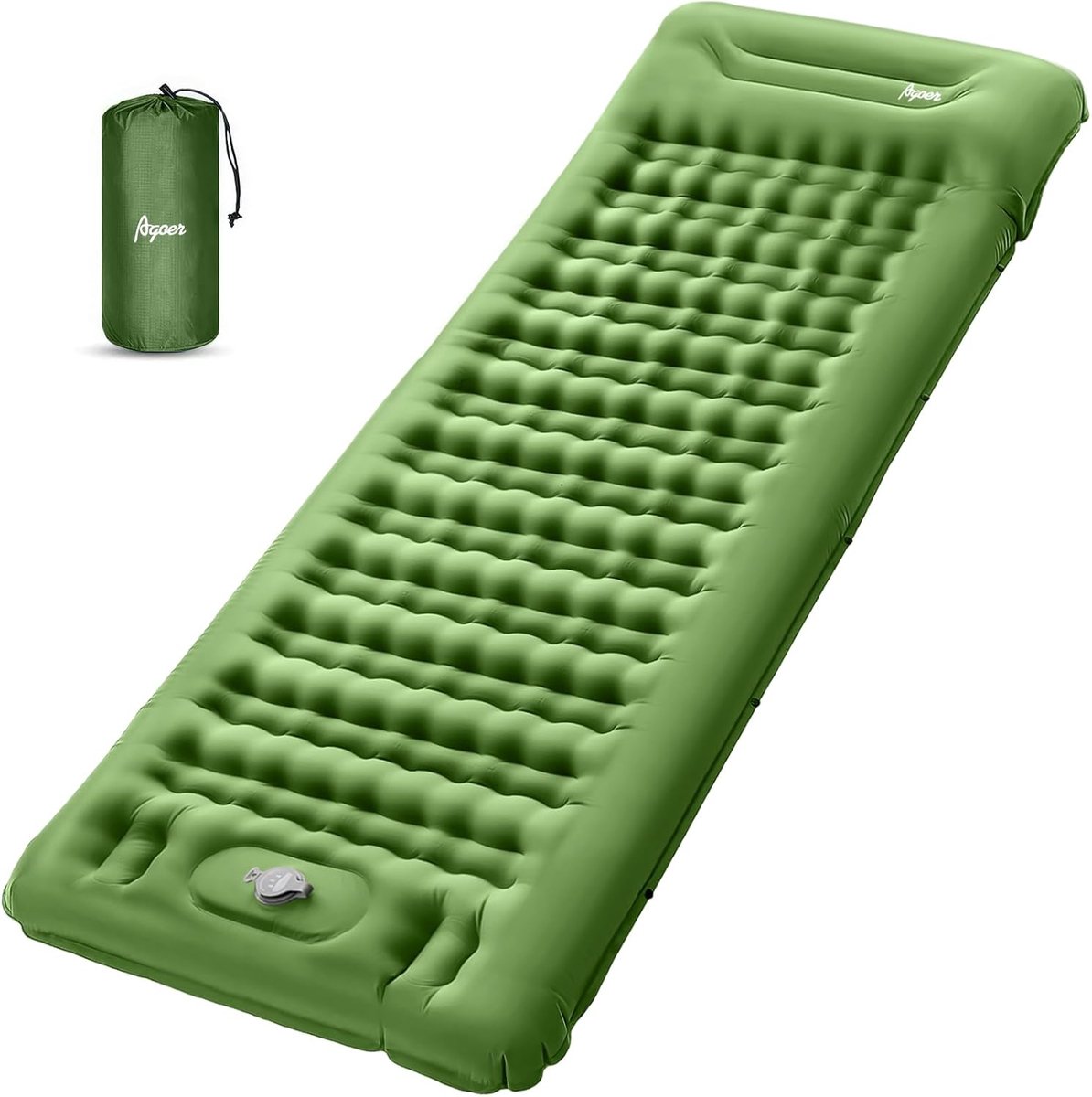 Allecto Plus - Extra Dikke Zelfopblazende Camping Slaapmat met Kussens - Ultralicht - Voor Wandelen en Picknick