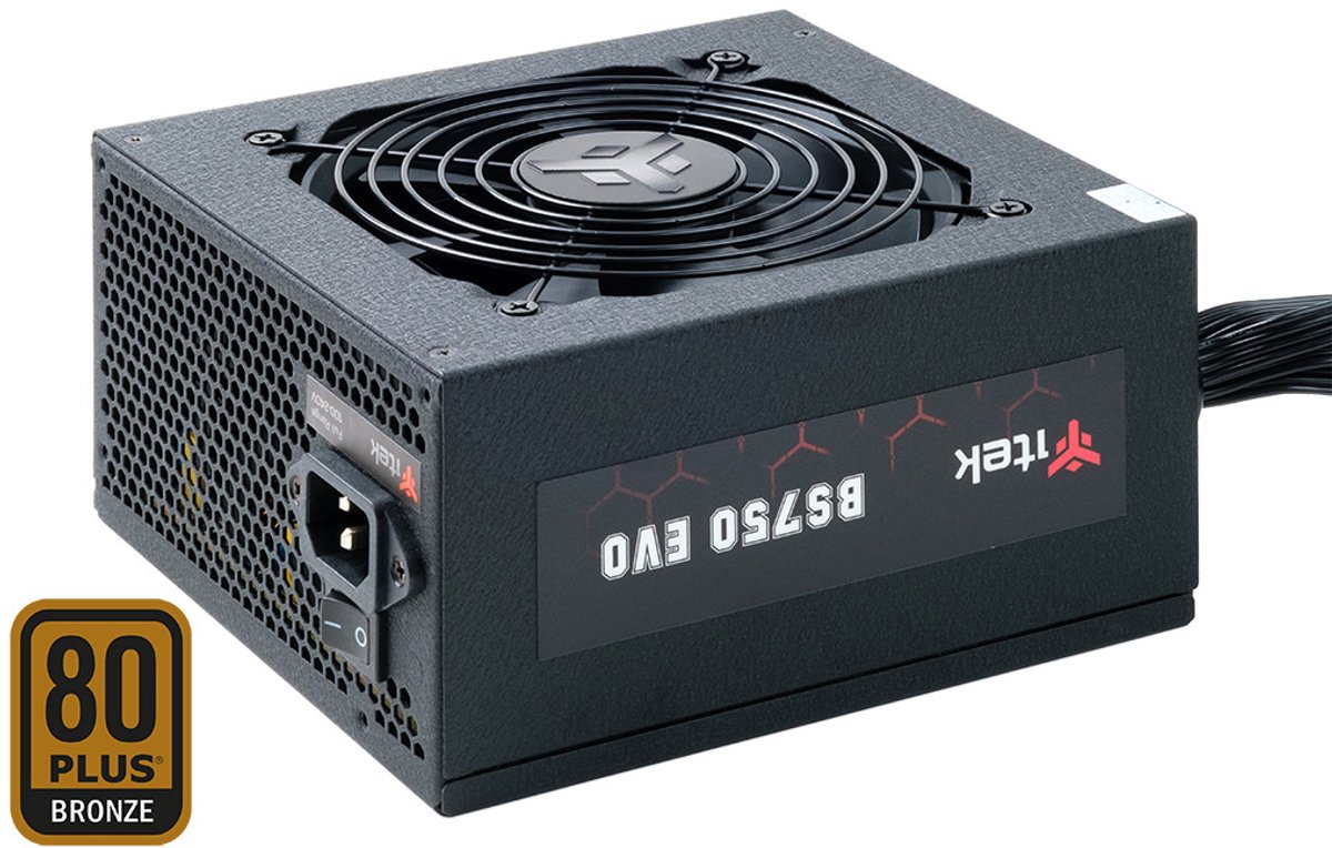 itek BS750 power supply unit 750 W 24-pin ATX ATX Zwart