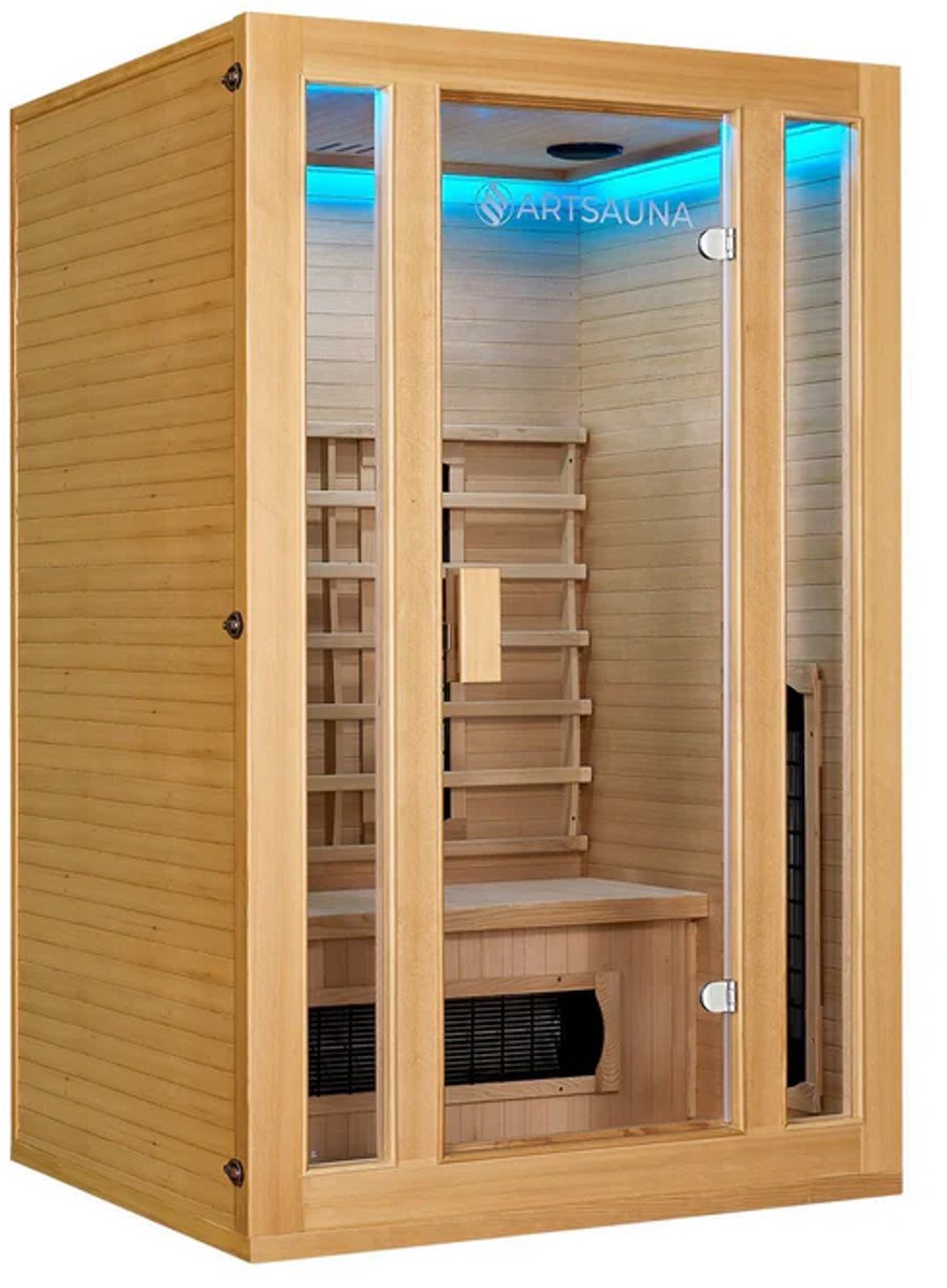 Infraroodcabine Nyborg S120K - 120x105x190 cm - Dubbele Technologie - 2 personen