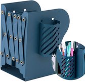 Boekensteunen Metalen Boekensteun Verstelbare Telescopische Boekenplank Uitbreiding Bureau Organizer, Gebruikt in Kantoor School Bibliotheek, Grote Capaciteit Bag Rack Boekhouder Boeksteun (Color : G