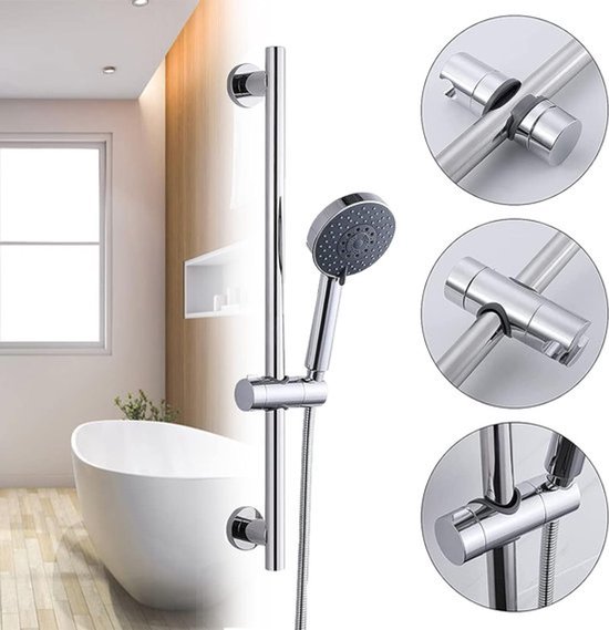Douchekop Houder Verstelbare Douchekop Beugel Abs Douchekop Houder Vervanging Douche Supporter voor 25mm Slide Bar Badkamer Supply