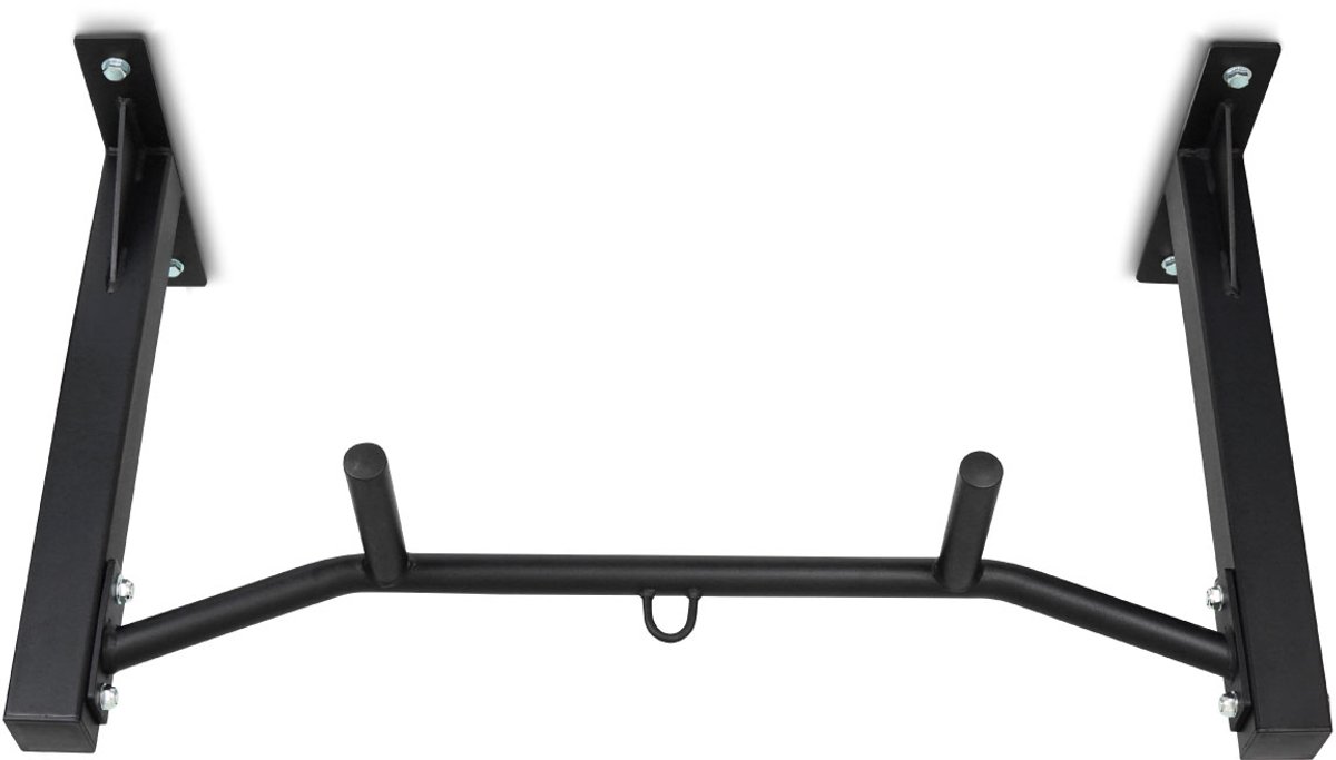 StreetGains® Optrekstang Compact Grip Pull-Up Bar – Plafondmontage – 3 Greepposities – RocketFrame® Constructie – Met Haak – Voor Binnen & Buiten – Calisthenics & Fitness thumbnail 4