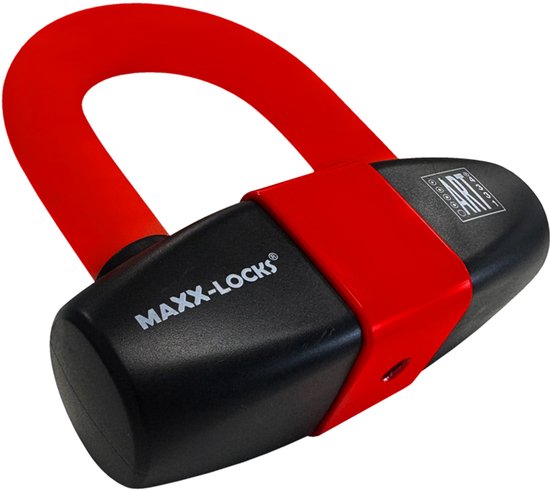 Maxx-Locks Taupo Schijfremslot ART 4 - Remschijfslot - ART4 Motorslot - Gebruiksvriendelijke Beveiliging voor je Motor - Rood van Maxx-Locks — afbeelding 2