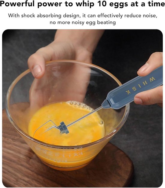 Handheld Elektrische Mixer - Lichtgewicht - Schokabsorberende - Verstelbare - Geluidsarme - Elektrische Mixer voor Keuken - Keukenaccessoires - Bakgerei — afbeelding 3