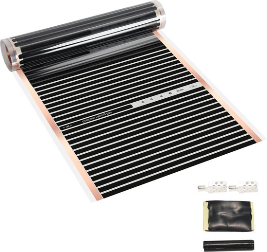 verwarmingsfolie infrarood folie woonkamer voor vloerbedekking, 200cm x 50 cm 220 Watt