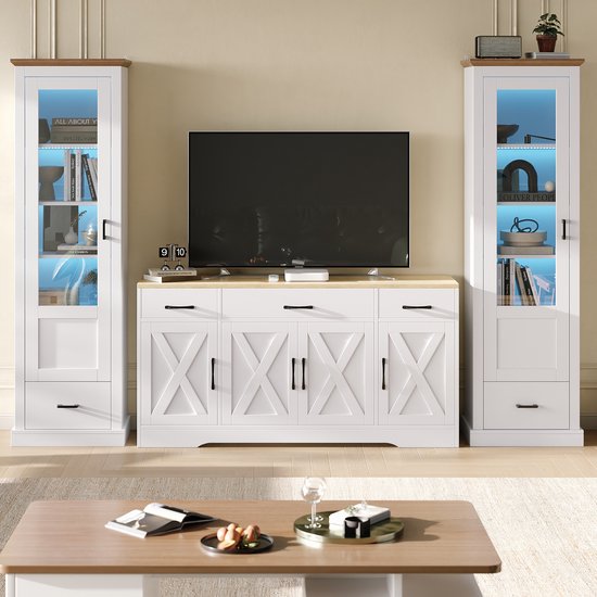 Stella Trading Dallas Hoogkast - Modern Dressoir - Van Kasten