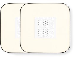 foto van vtwonen Fotolijst Set van 2 - Fotokader van Metaal - Zwart - 21.5x21.5x0.8cm