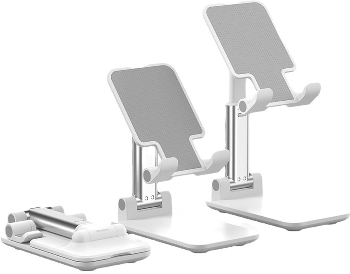 Telefoonstandaard Opvouwbaar & Verstelbaar Wit
