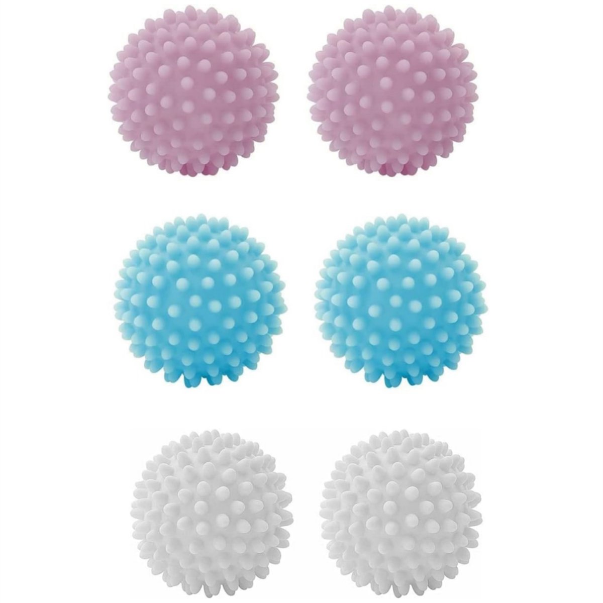 6x Droogballen voor Wasdroger – PVC Wasdroger Ballen Herbruikbaar – Verkort Droogtijd, Maakt Kleding Zachter, Vermindert Kreukels & Statische Lading – Voor Alle Textiel
