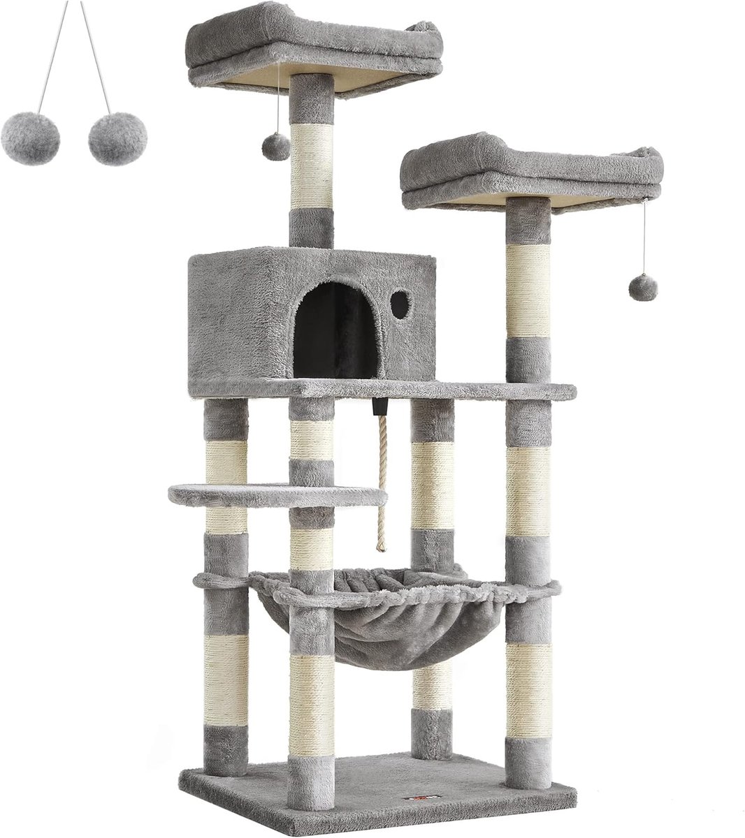Nancy's Kattenboom XL 143 CM - Luxe Kattenhuis - Krabpaal - Katten