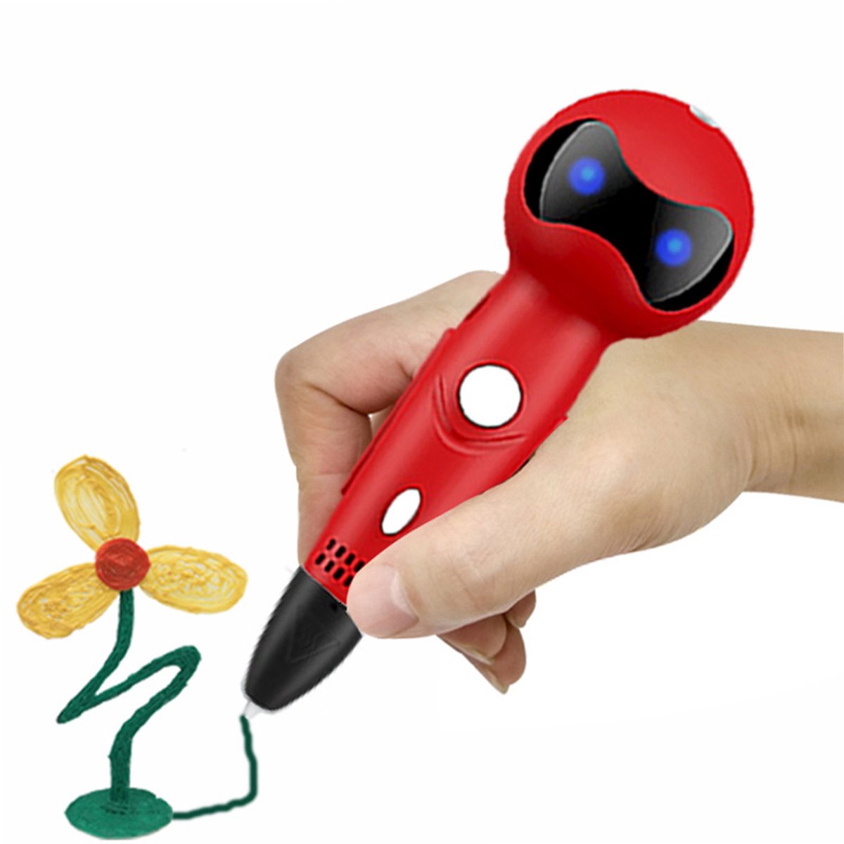 Multi-Voice Robot 3D-printpen Kindergraffiti 3D-printpen - Rood