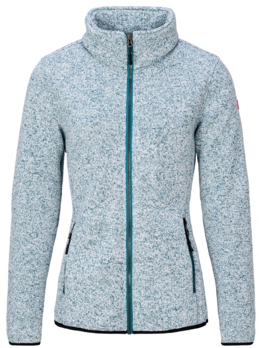 Nordberg Frey Fleece Vest Dames Crystal Melange Blauw