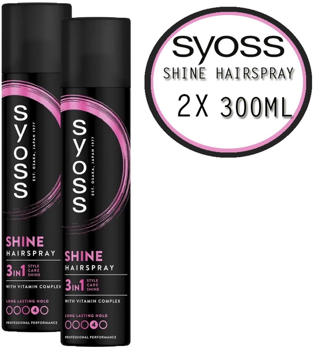 SYOSS Haarlak Shine & Hold - DUOPAK - 2 x 400 ml
