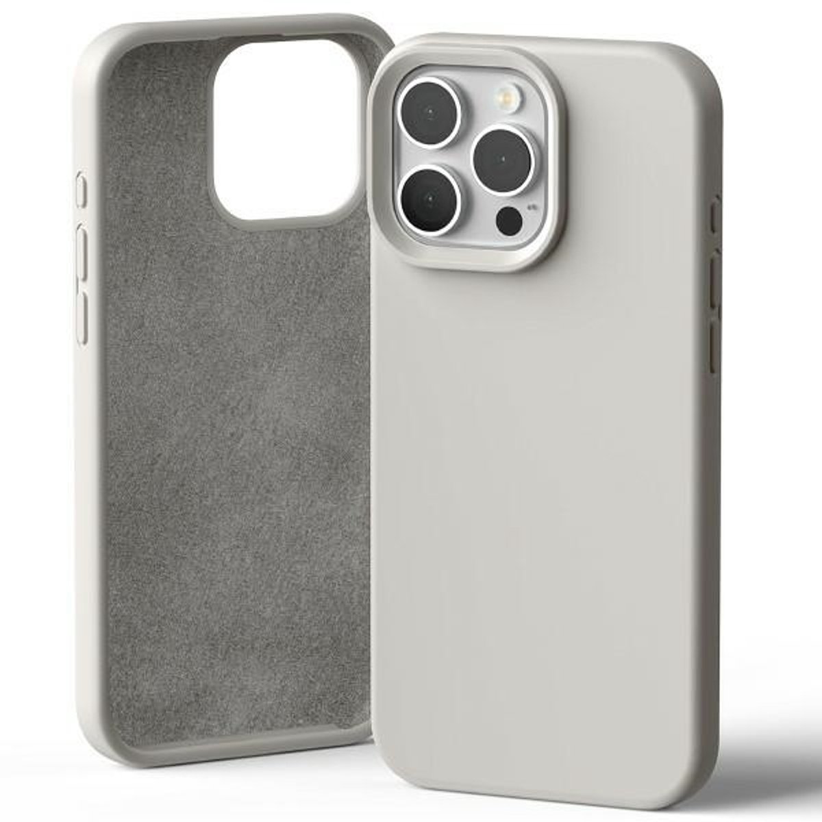 Mercury Hoesje Voor Iphone 16 Pro Max 6.9 Siliconen Anti-Kras Bescherming