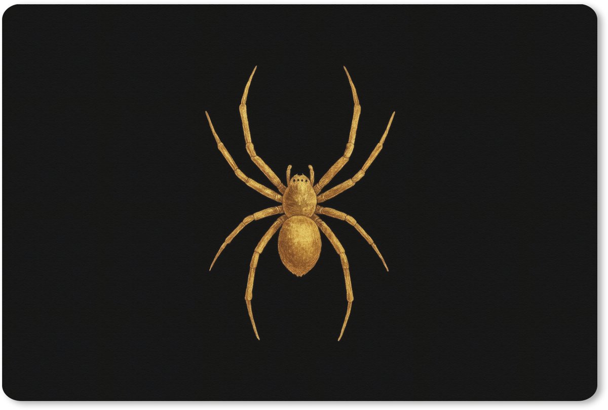 Muismat XXL 120x80 cm - Bureau onderlegger - Bureau mat Spin - Goud - Minimalistisch - Poten - Bureaumat - Gaming mousepad xl - Bureaulegger groot - Computer deskmat