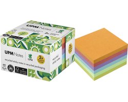UPM sticky notes - formaat 75 x 75 mm - assorti kleuren - 1 memoblok - IN-5654-97UR