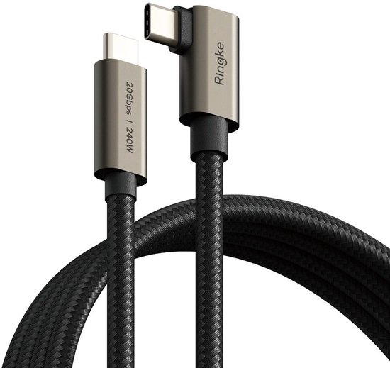 Ringke Kabel 240W Usb-C 3.2 Gen 2X2 Voor Telefoons 100Cm Pd Snel Opladen
