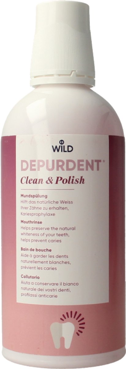 Wild Depurdent clean & polish mondwater 500 Milliliter