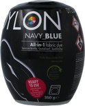 Pod de teinture textile Dylon Bleu Marine Tout-en-1 indiquant 350g.