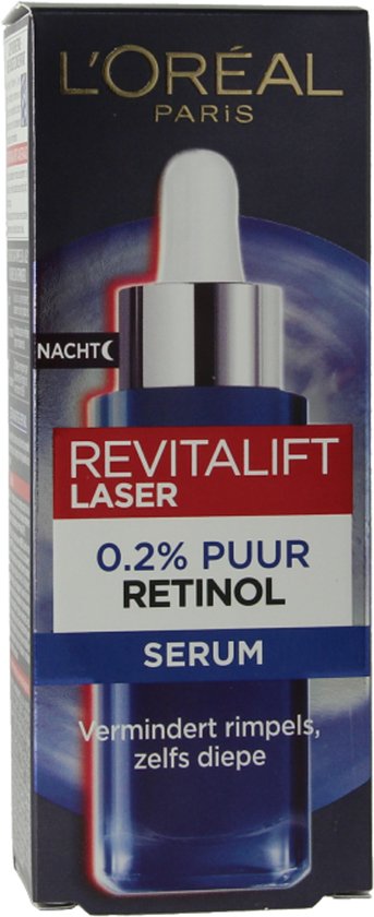 L'Oréal Paris Revitalift Laser 0.2% Puur Retinol Nacht Serum. Vermindert rimpels, zelfs diepe.