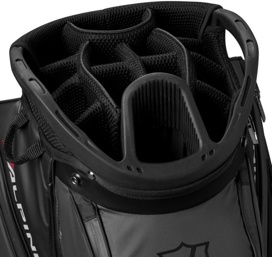 Wilson Alpine Cartbag 2025 - Zwart Rood van Wilson — afbeelding 4