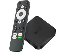 BMN® Android TV Box 4K HDR - Mediaplayer - Streaming Box - 2025 Model - Chromecast Voor Tv - Mediabox - Tv Dongel - Geschikt voor Google Play, Youtube, Spotify, Prime Video - Zwart