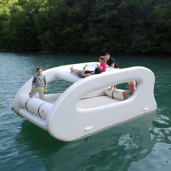 Foto: Suntide opblaasbare boot 4 5 m ruime familieboot voor 8 personen uv bestendig pvc