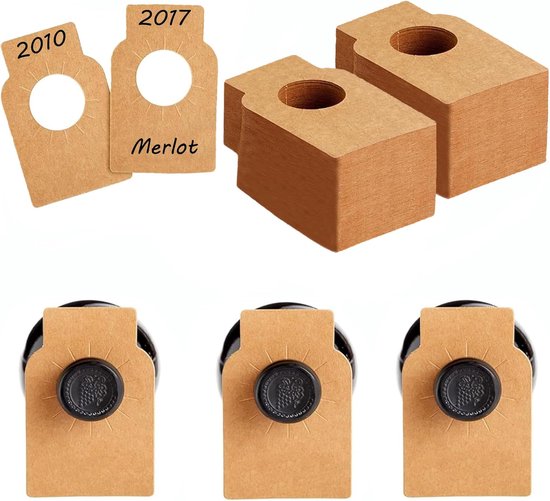 Wijnetiket met zwangerschapsaankondiging voor opa en oma - 5 per vel