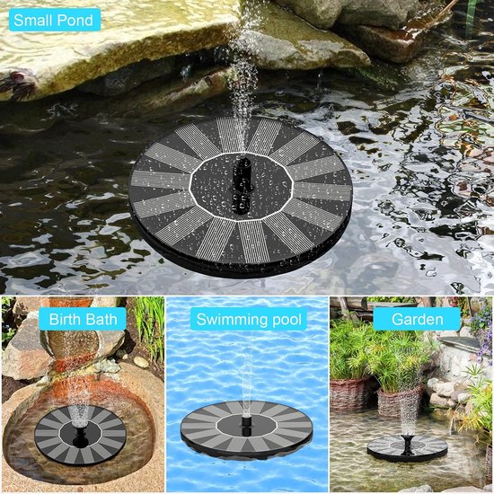 Pompe étang écologique 800L/H Kit Pompe Solaire 50W 800L/H - Fontaine Cascade Jardin Avec Panneau Kit Fontaine Solaire 50w 800l/h