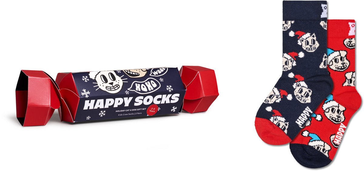 Happy Socks - Kids 2-Pack Cracker Gift Set - Unisex - Sokken