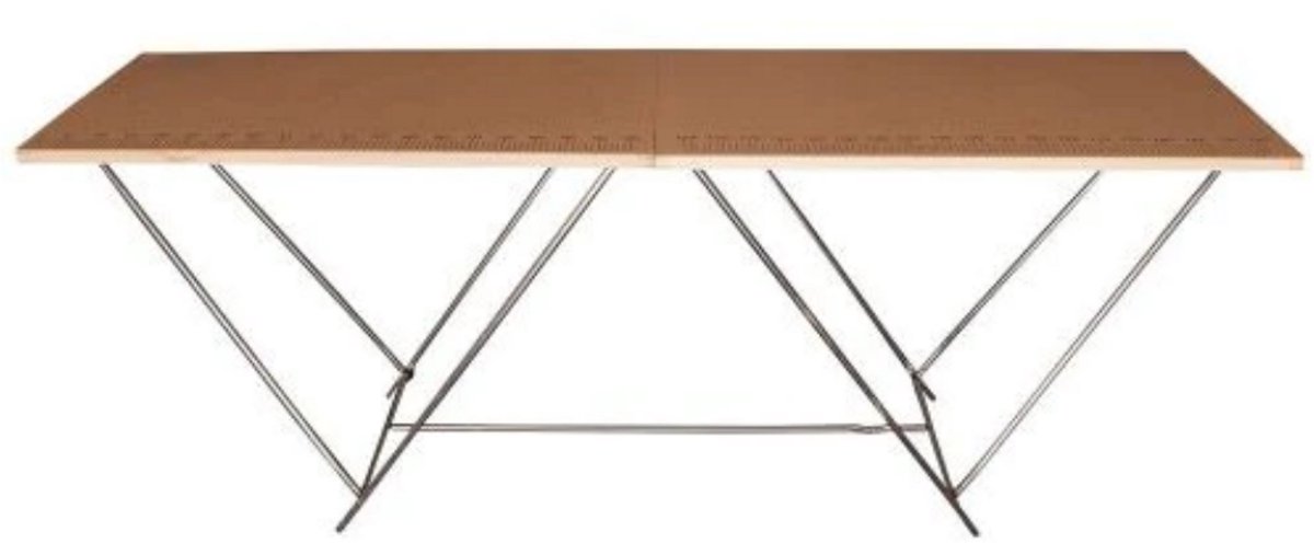 Fitex Basic behangtafel 200x60cm - inklapbaar - met liniaal hulplijnen