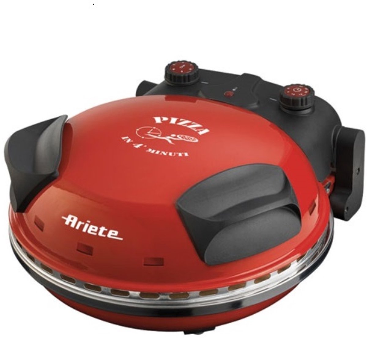 Ariete Pizzaoven Da Gennaro 1200 W Rood en zwart