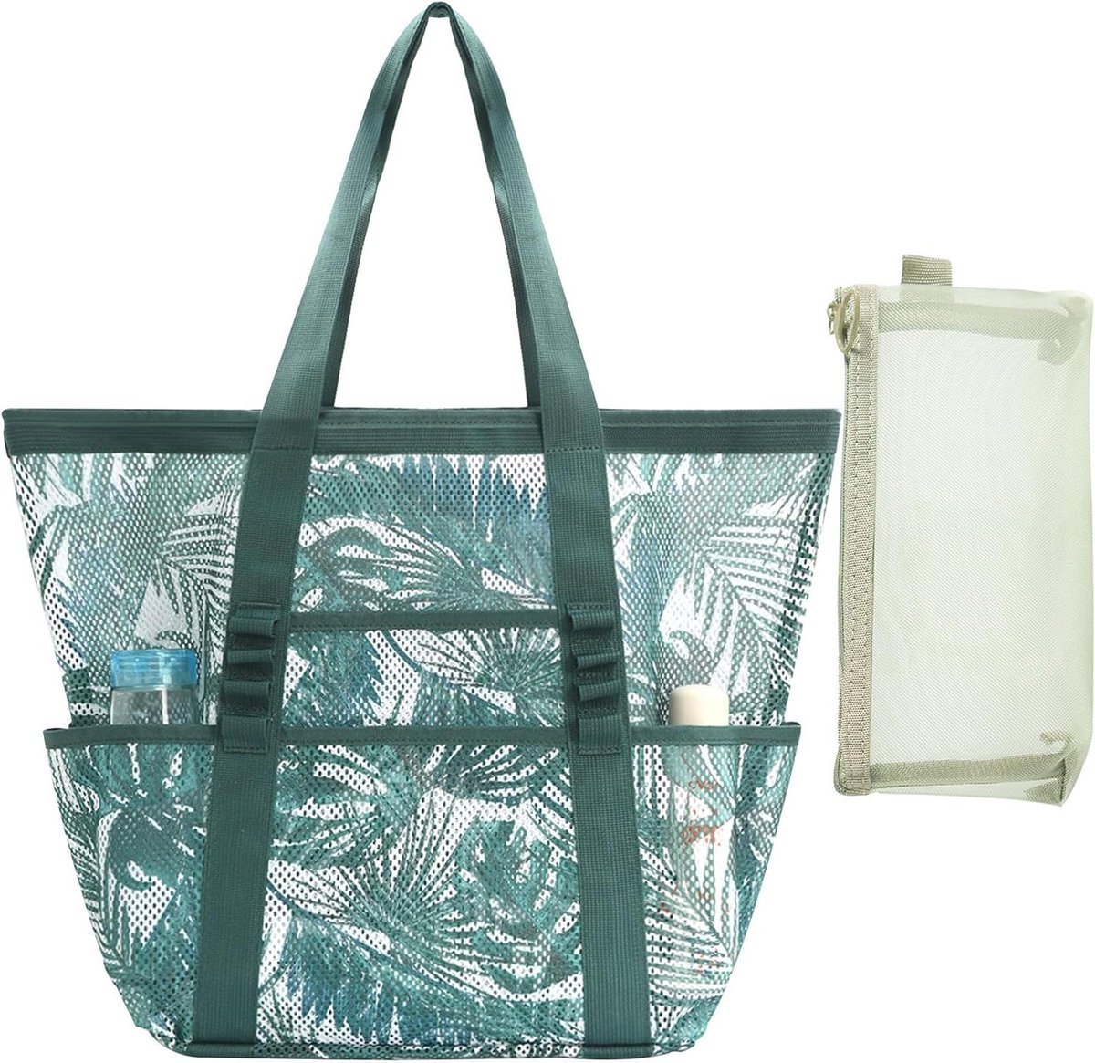 Strandtas voor outdoor strandopslag met transparante uitstraling