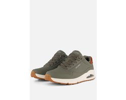 Skechers Uno - Suited On Air - Heren Sneakers - Olijfgroen