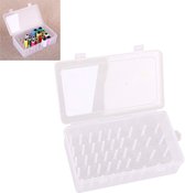 Boîte de rangement - Boîte à couture - Boîte de Opbergbox pour fil à coudre - Opbergbox - Boîte à couture avec accessoires de couture - Organisateur de fournitures de couture - Transparent - 23,7 x 13,7 x 6,6 cm
